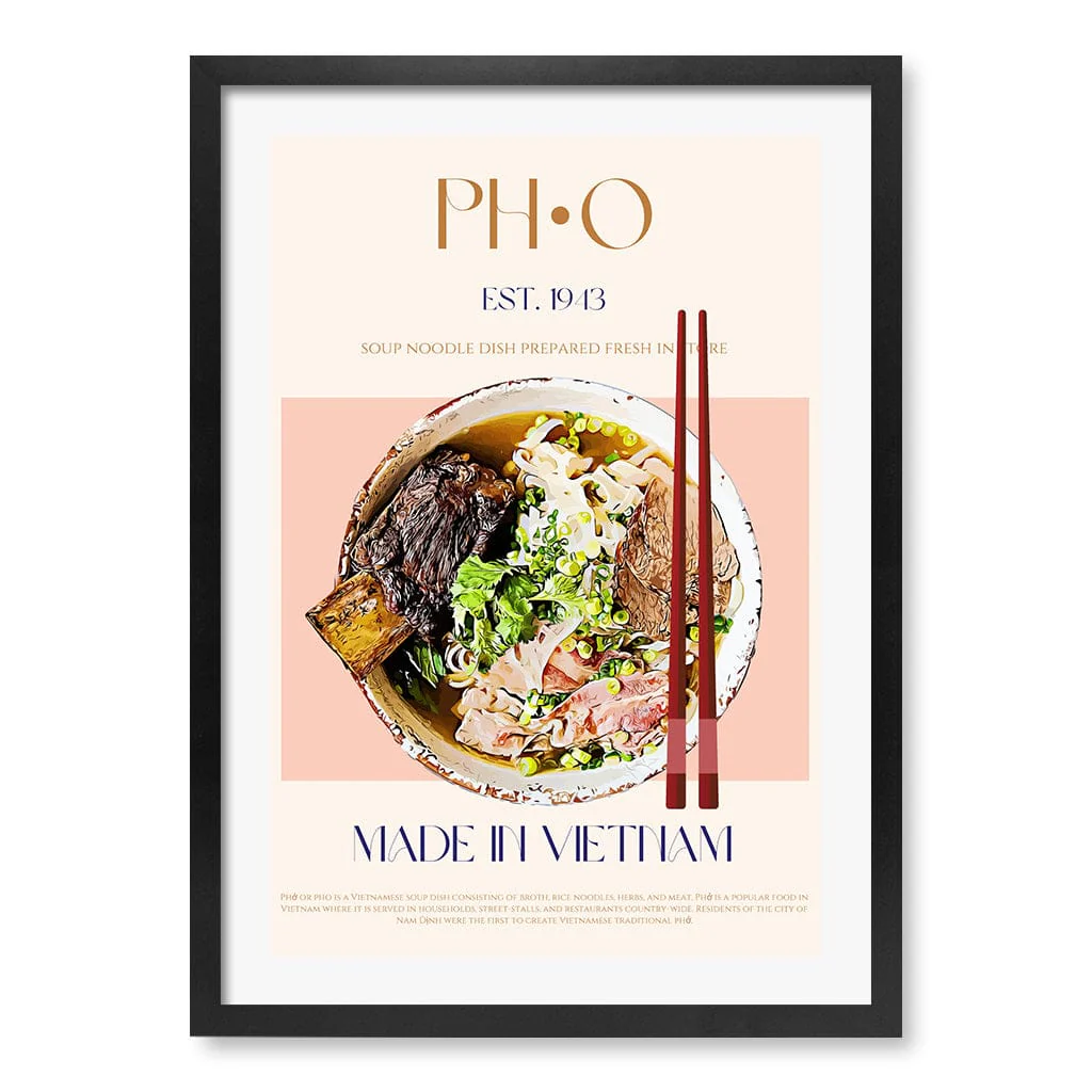Vietnamese Noodle Delight Kitchen Wall Art Print - Image 14
