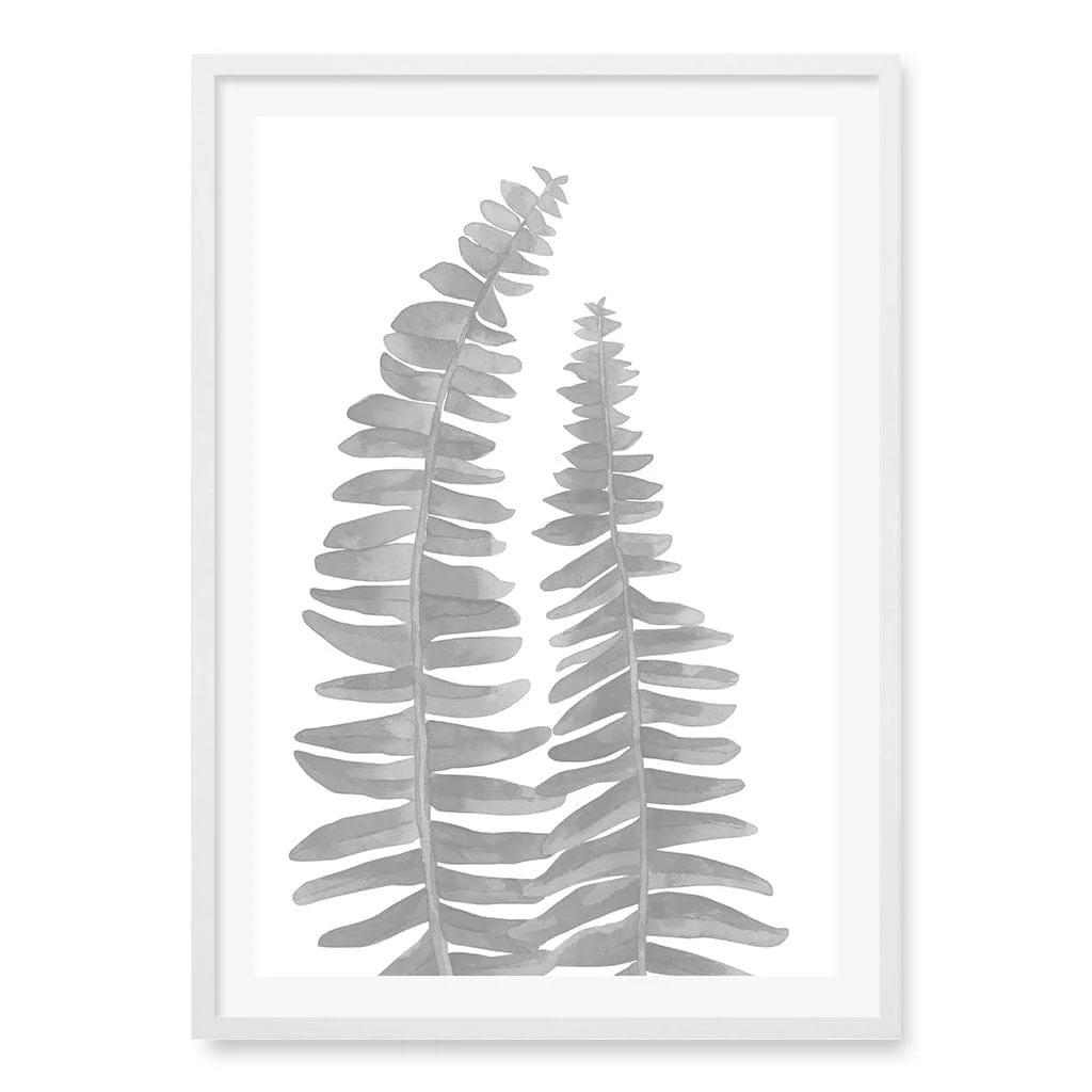 Watercolour Fern Leaves Wall Art Print - Image 11