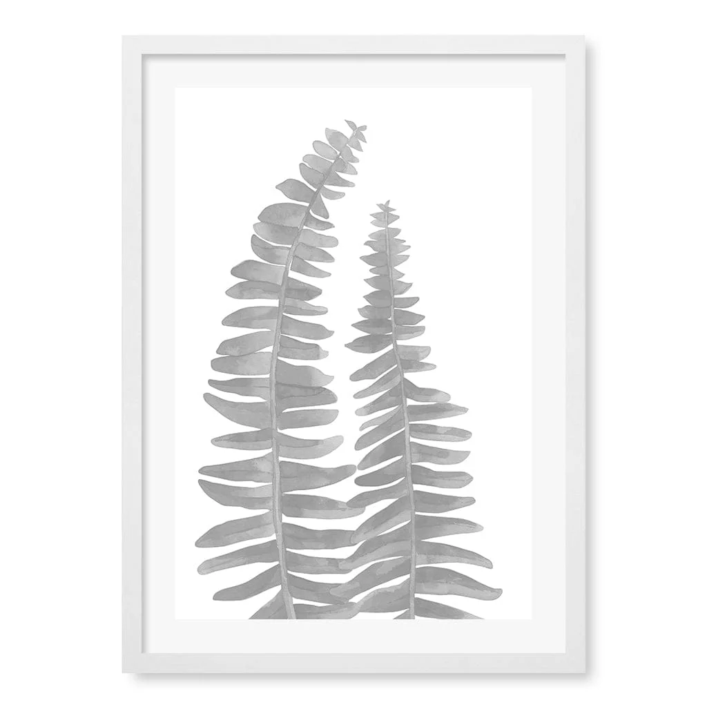 Watercolour Fern Leaves Wall Art Print - Image 12