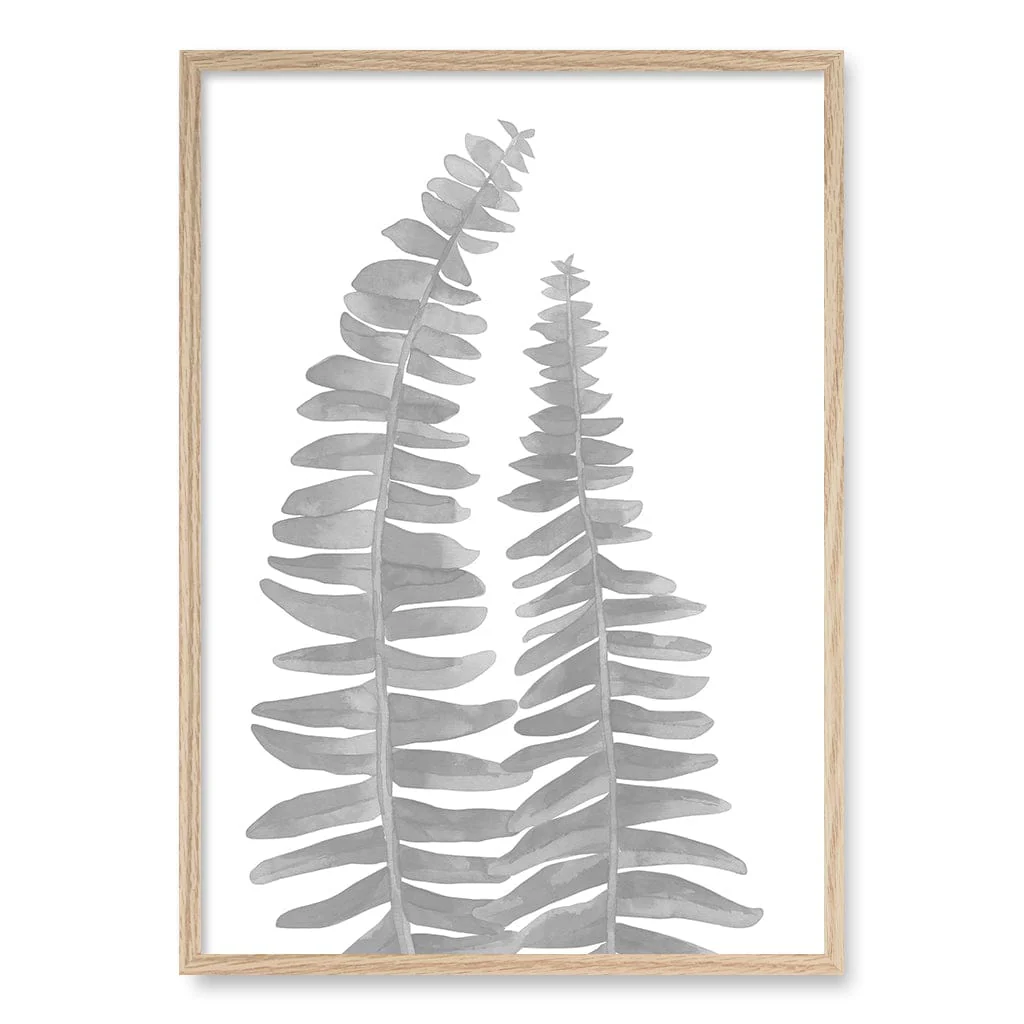 Watercolour Fern Leaves Wall Art Print - Image 22