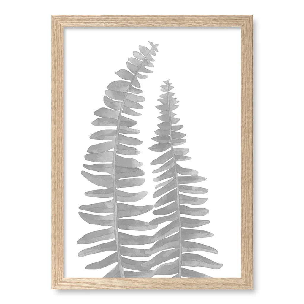 Watercolour Fern Leaves Wall Art Print - Image 24