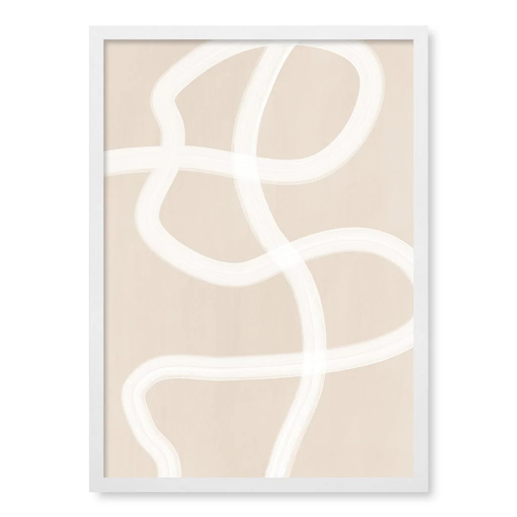 White Brush Stroke 1 Line Art Print by Elena Ristova - Image 7