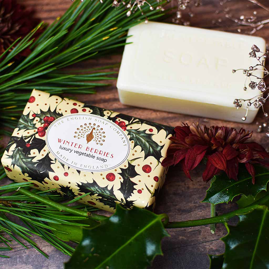Winter Berries Christmas Soap Bar - Image 2