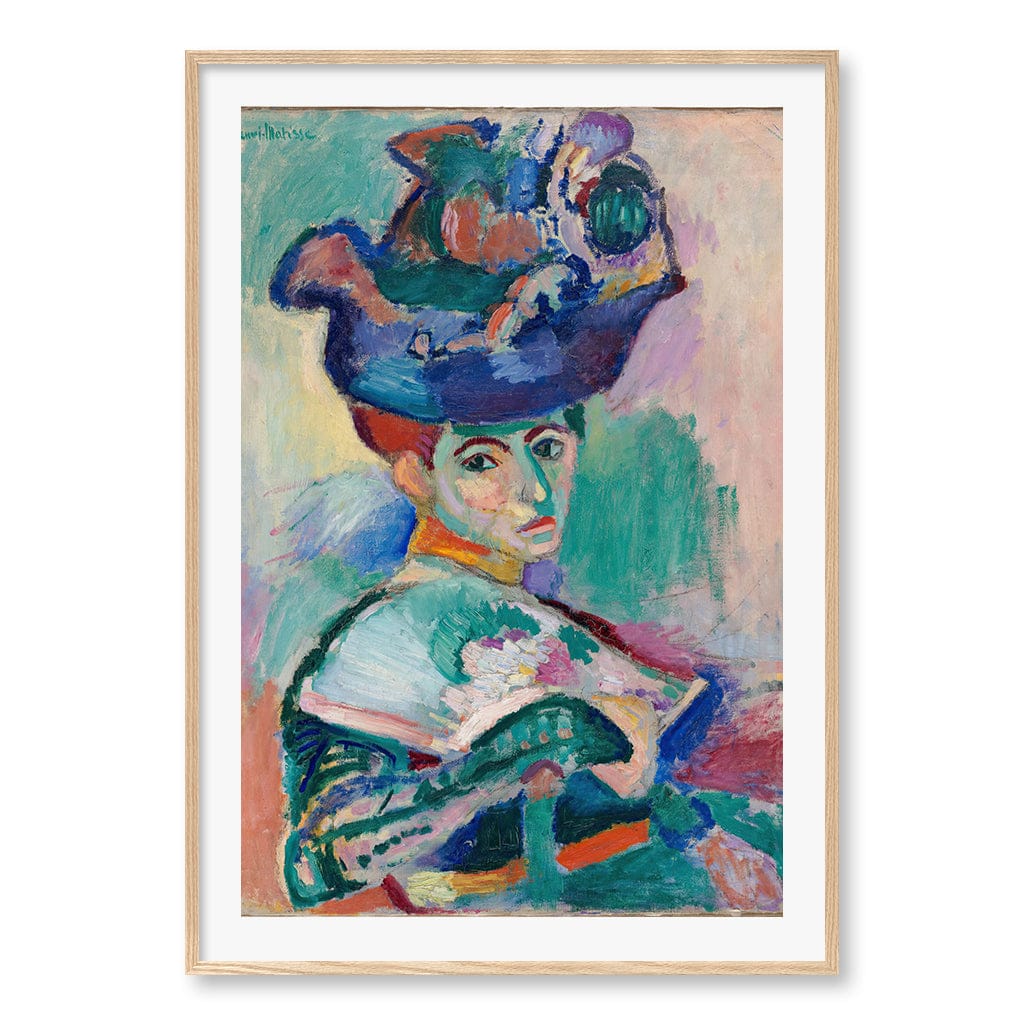 Woman with a Hat - Henri Matisse Art Print - Image 21