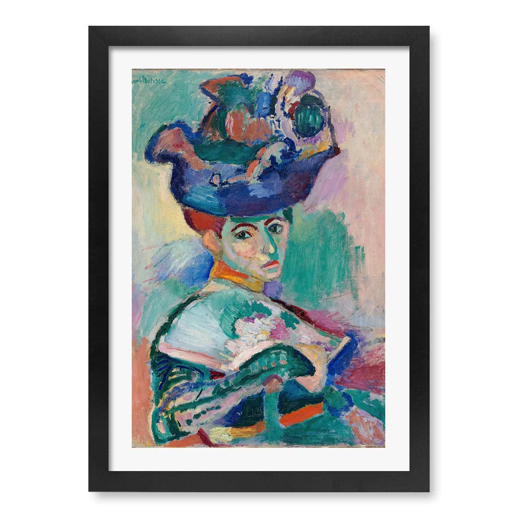 Woman with a Hat - Henri Matisse Art Print - Image 33