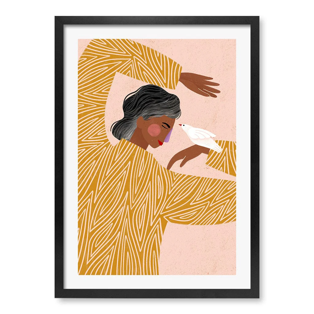 The Woman With The Bird Art Print by Bea Muller - Image 15