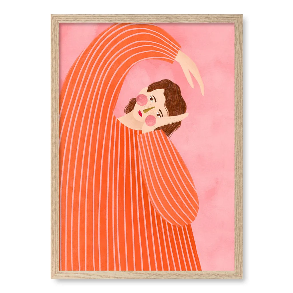 The Woman With The Orange Dress Art Print by Bea Muller - Image 13