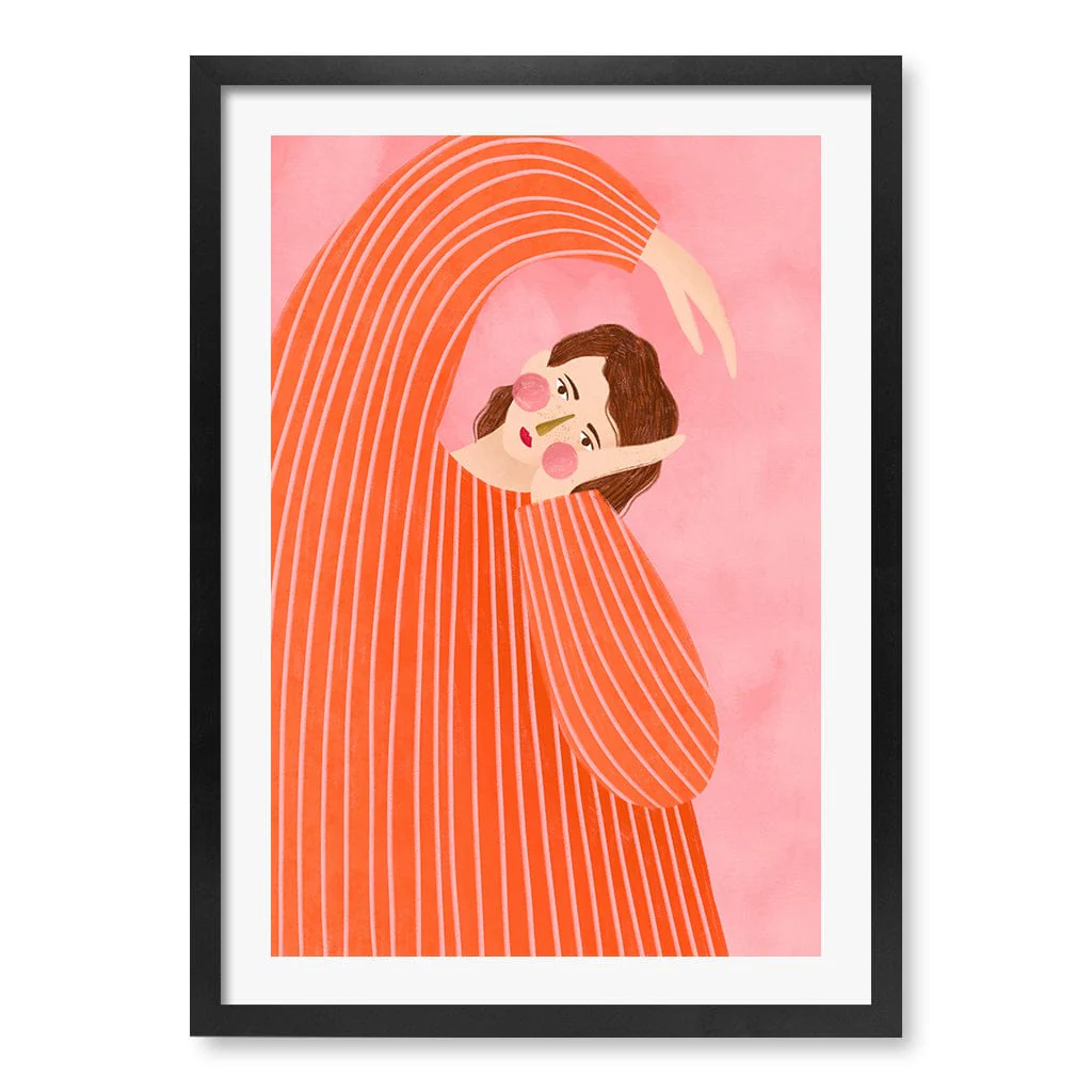 The Woman With The Orange Dress Art Print by Bea Muller - Image 15
