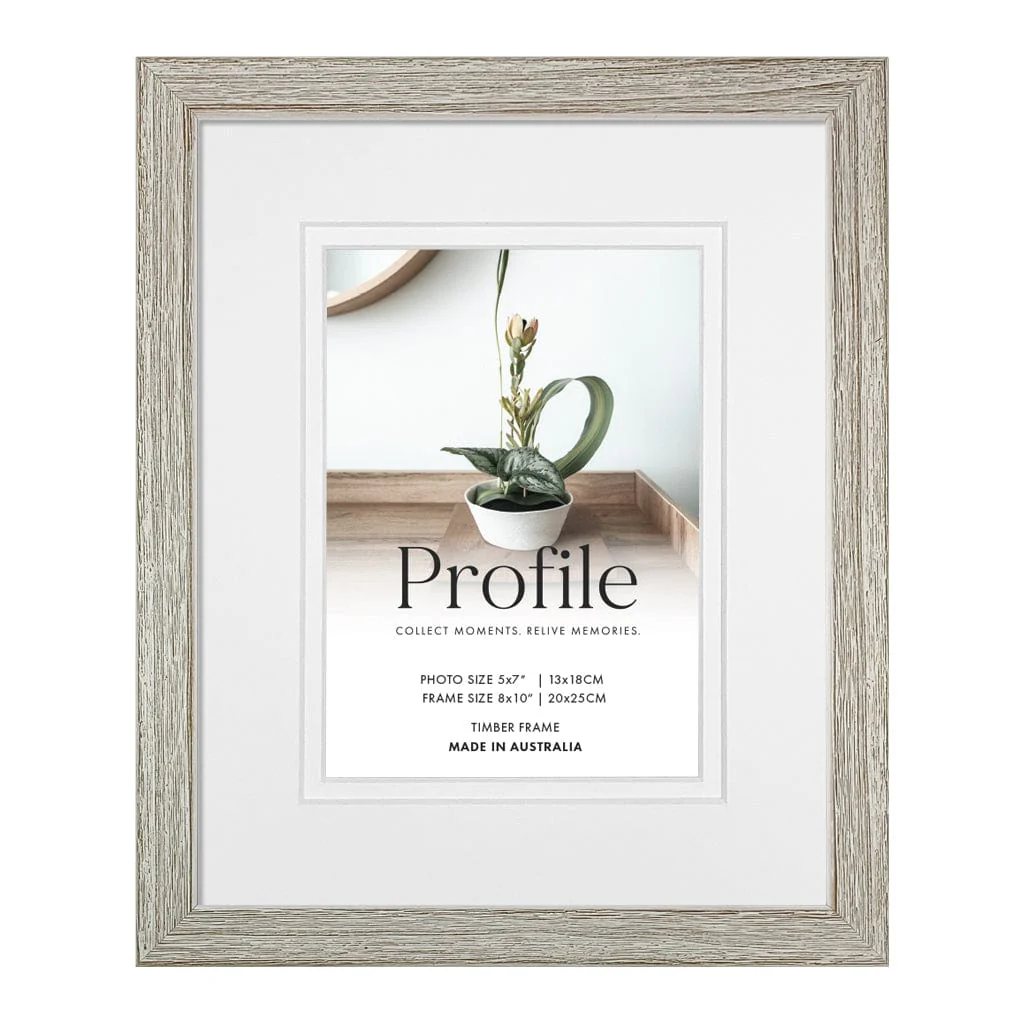 Woodgrain Deluxe Taupe Timber Photo Frame - Image 4