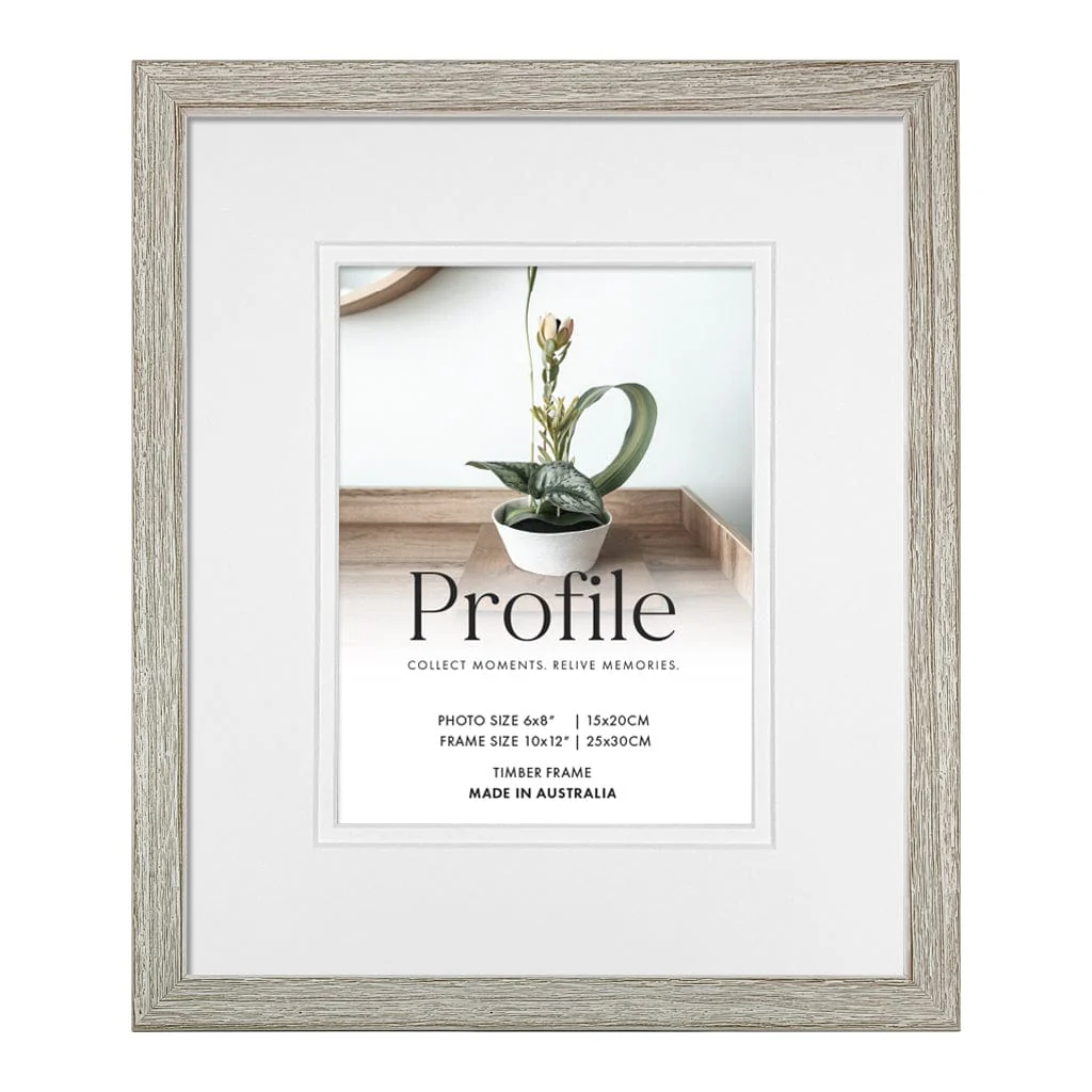 Woodgrain Deluxe Taupe Timber Photo Frame - Image 5